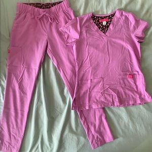 Pink/Light Purple Nursing Scrubs